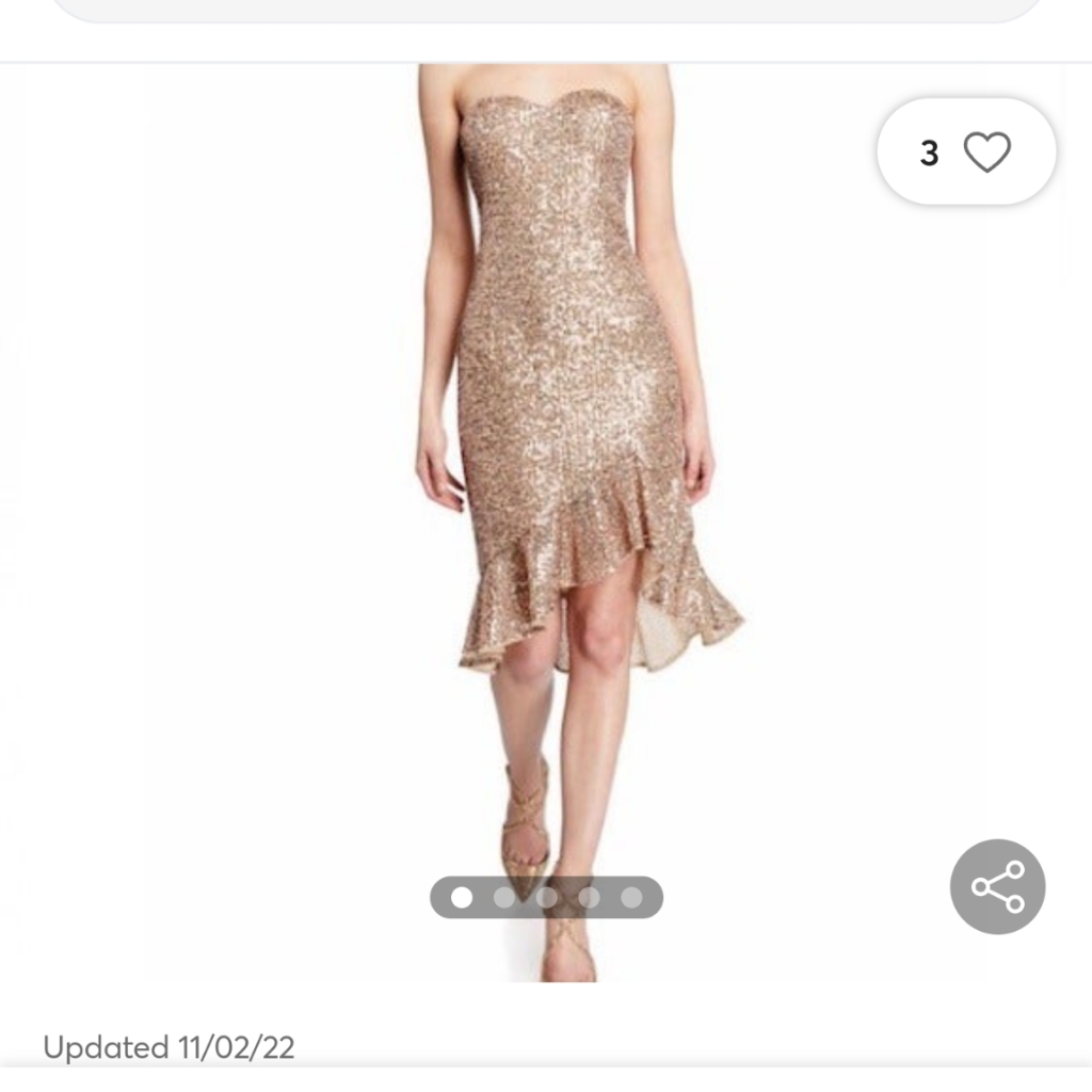 Aidan Mattox Sequin Cocktail Dress
